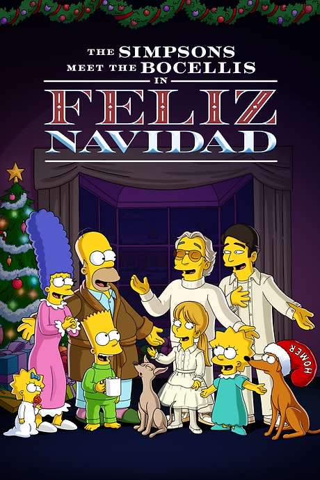 The Simpsons Meet the Bocellis in “Feliz Navidad”